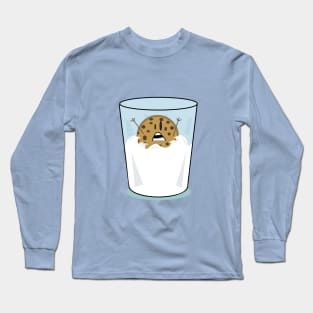 The problems of being a cookie in a glass of milk Long Sleeve T-Shirt